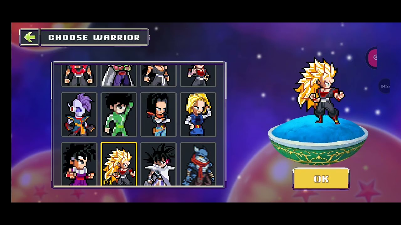 Testando o goku ssj3 e usando o goku ssjblue no torneio