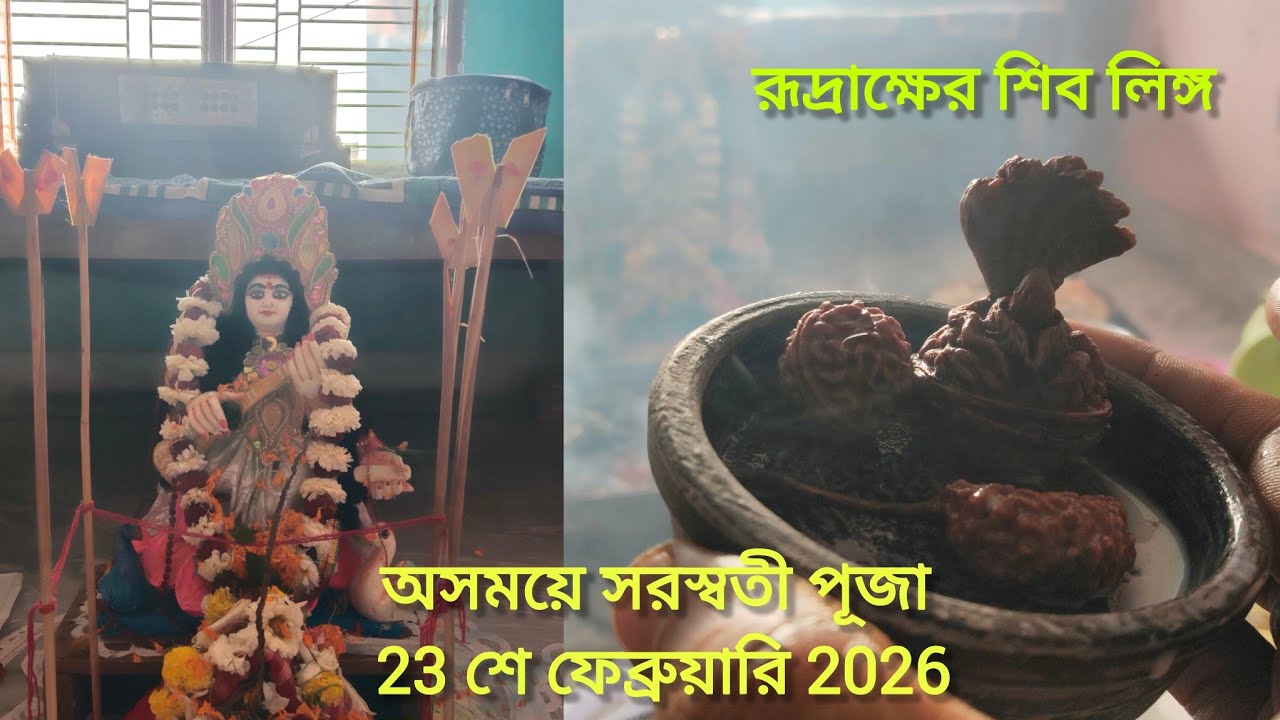 23rd February Swaraswati Puja।। অসময়ে সরস্বতী পূজা।।