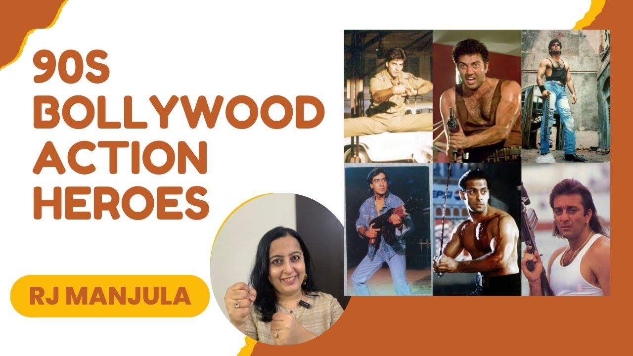 90s Bollywood Action Heroes #90shindimovies #90skicassettewithmanjula #bollywoodactionscene