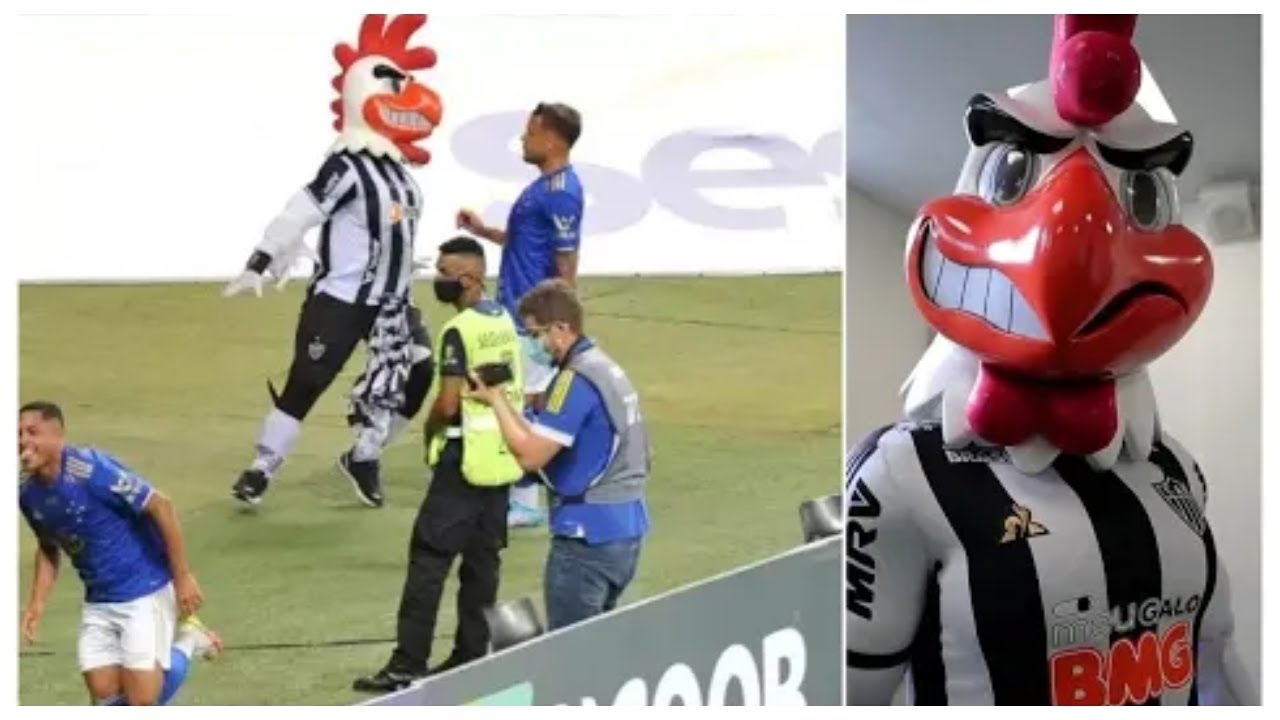 Watch moment Mad Rooster mascot picks fight with players after goal