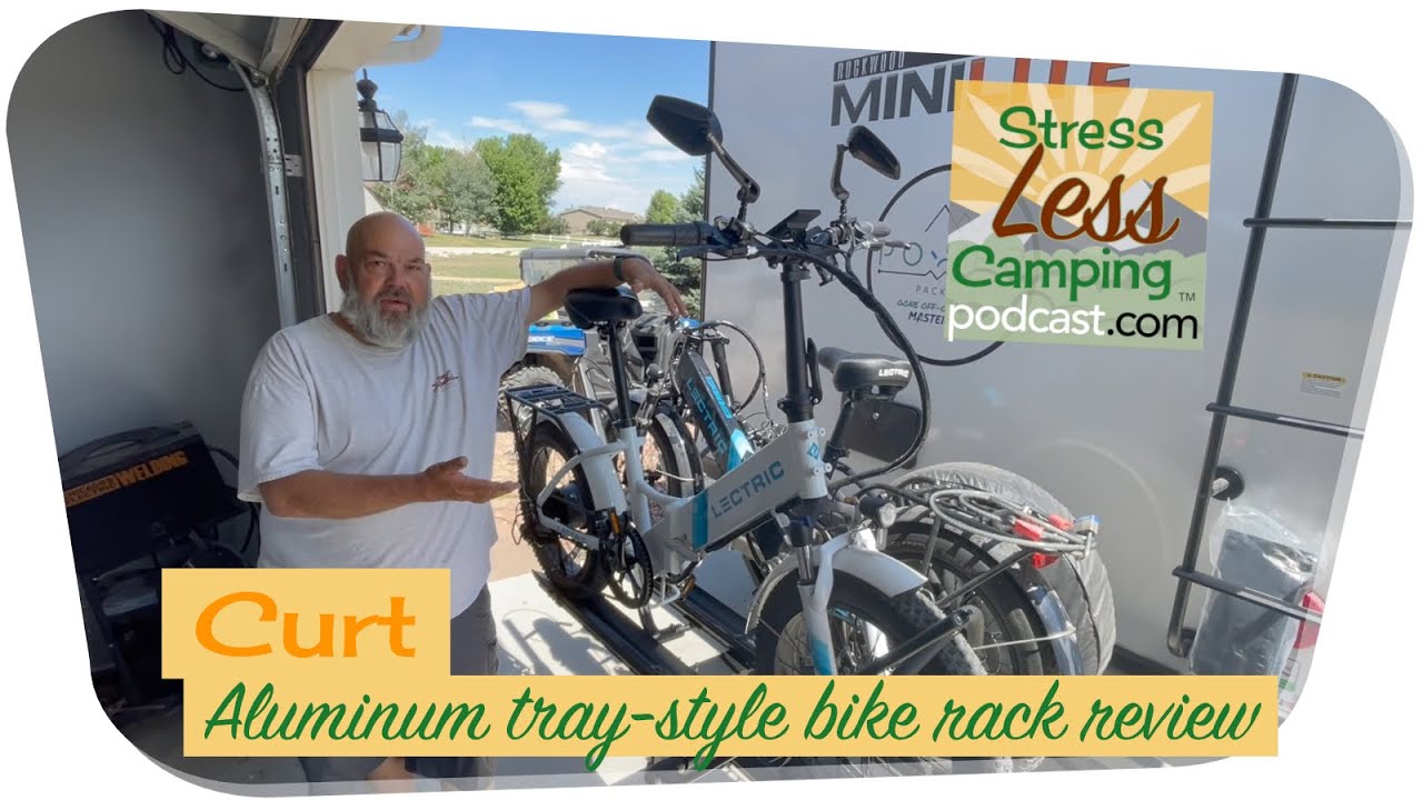 Curt aluminum tray style bike rack review with Lectric eBikes