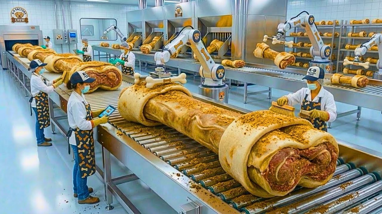 Inside a Modern Dog Bone Factory: From Raw Bones to Safe Chew Treats (Full Process)