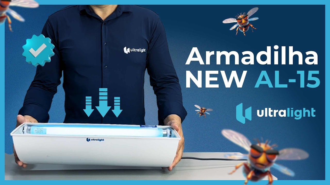 Manutenção Rápida | Armadilha Luminosa Ultralight NEW AL-15 FLUORESCENTE