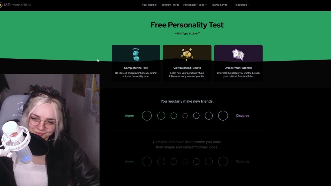ASMR Rambling while taking the 16 personalities test ~ soft spoken
