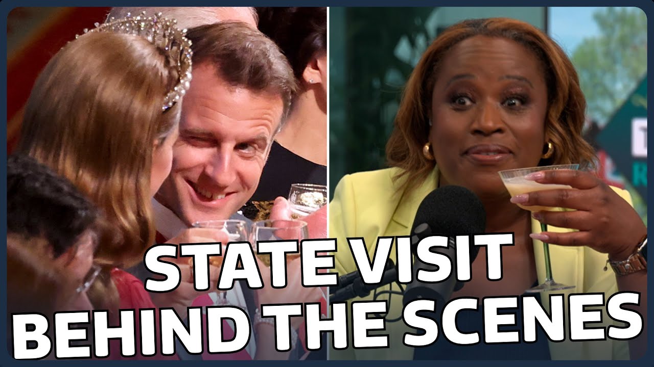 Cocktails, kisses and tricky politics: Did Macron charm the Royals? | Talking Royals | ITV News