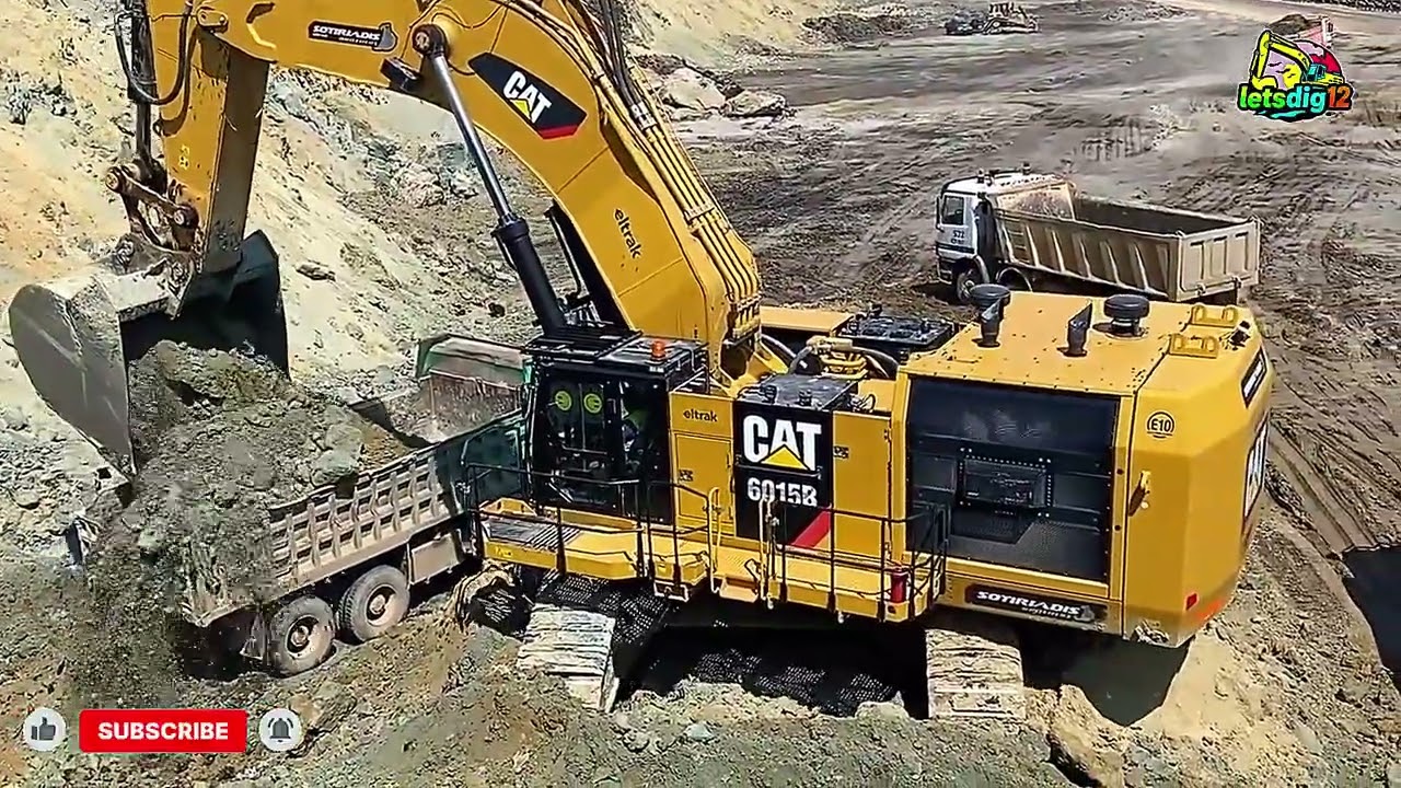 Monster Caterpillar 6015B & Hitachi 670LC Excavators Loading Mercedes & MAN Trucks | Mining Action