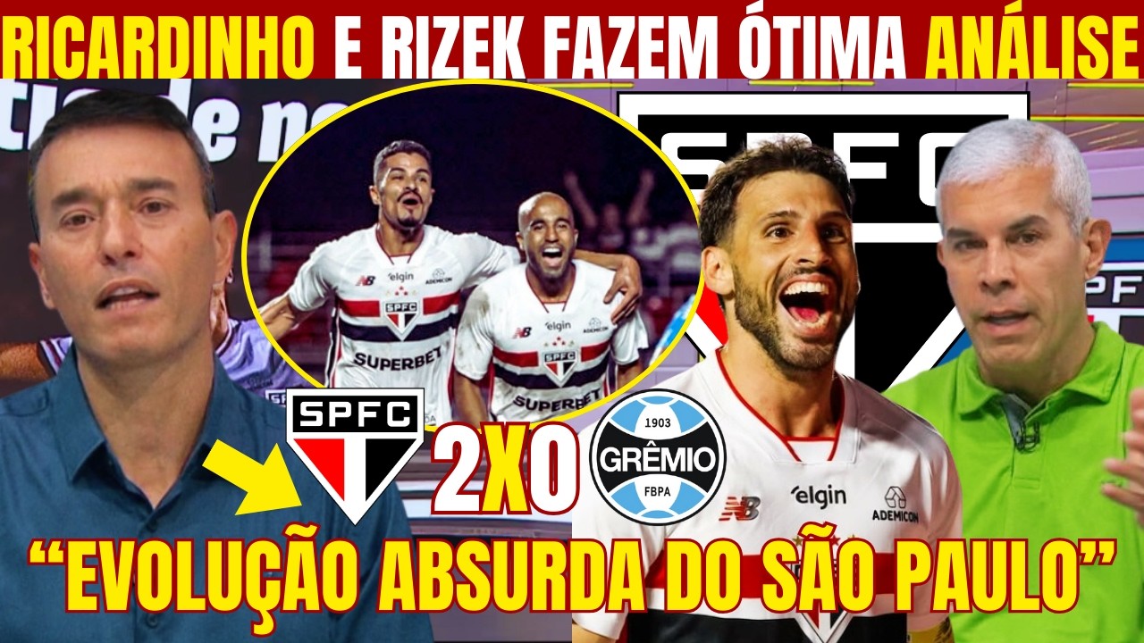RIZEK E RICARDINHO RASGAM ELOGIOS AO DESEMPENHO DO SÃO PAULO NO BRASILEIRÃO! 