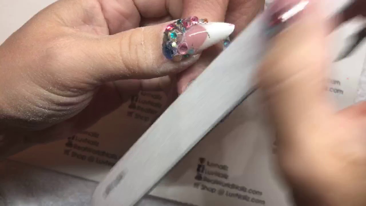 Old school Pink and White French Backfill with Akzentz Gel