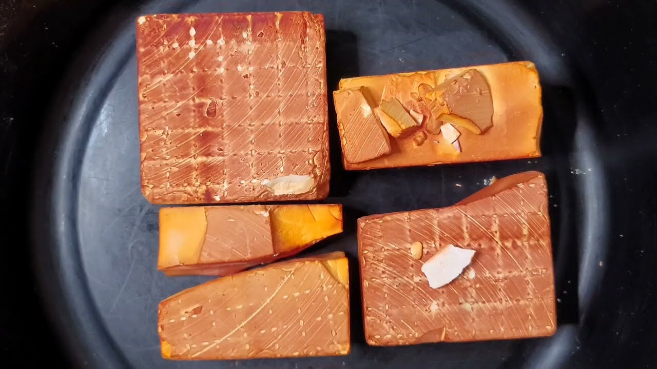 Crunchy • Orange Dyed Gym Chalk • ASMR
