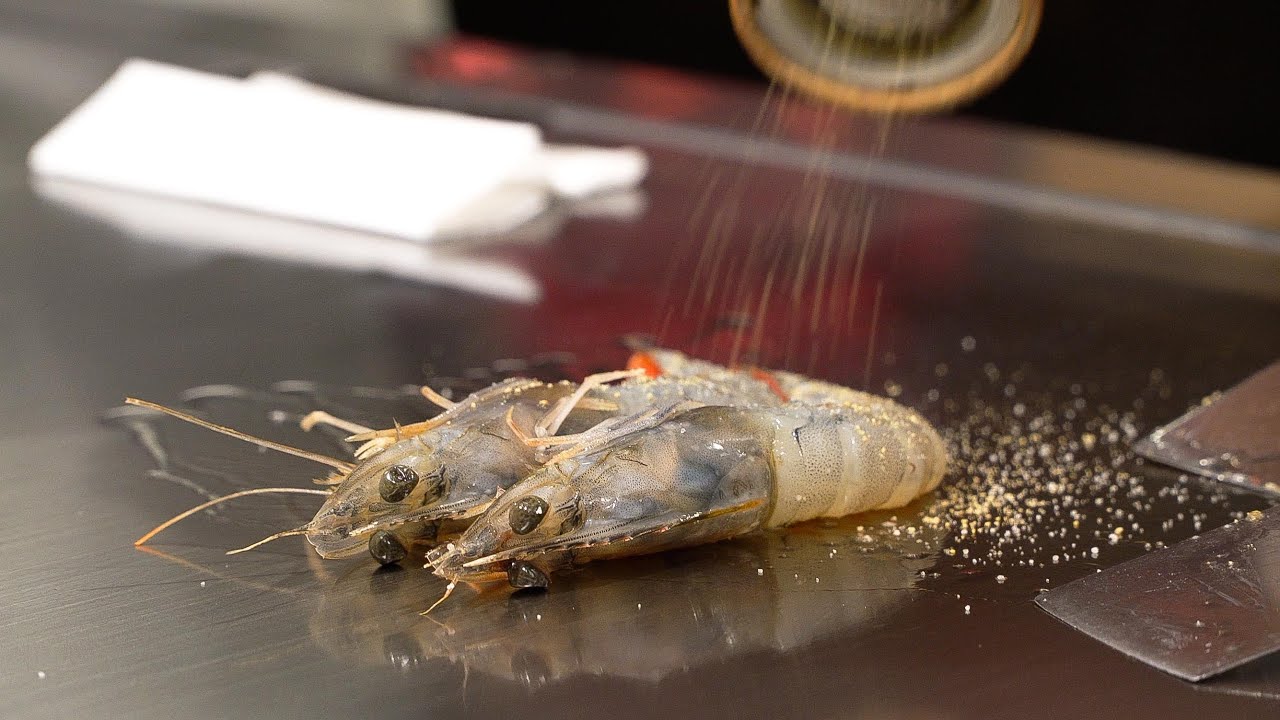 Teppanyaki (1/2) 鉄板焼き∥Shrimp & Beef ∥ Japanese food ∥ in Japan