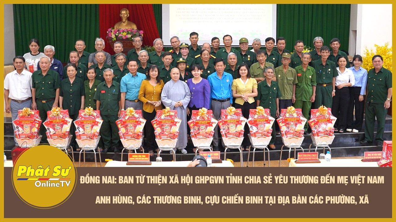 Ban TTXH GHPGVN Đồng Nai thăm và chia sẻ yêu thương đến Mẹ VN Anh hùng, thương binh, cựu chiến binh