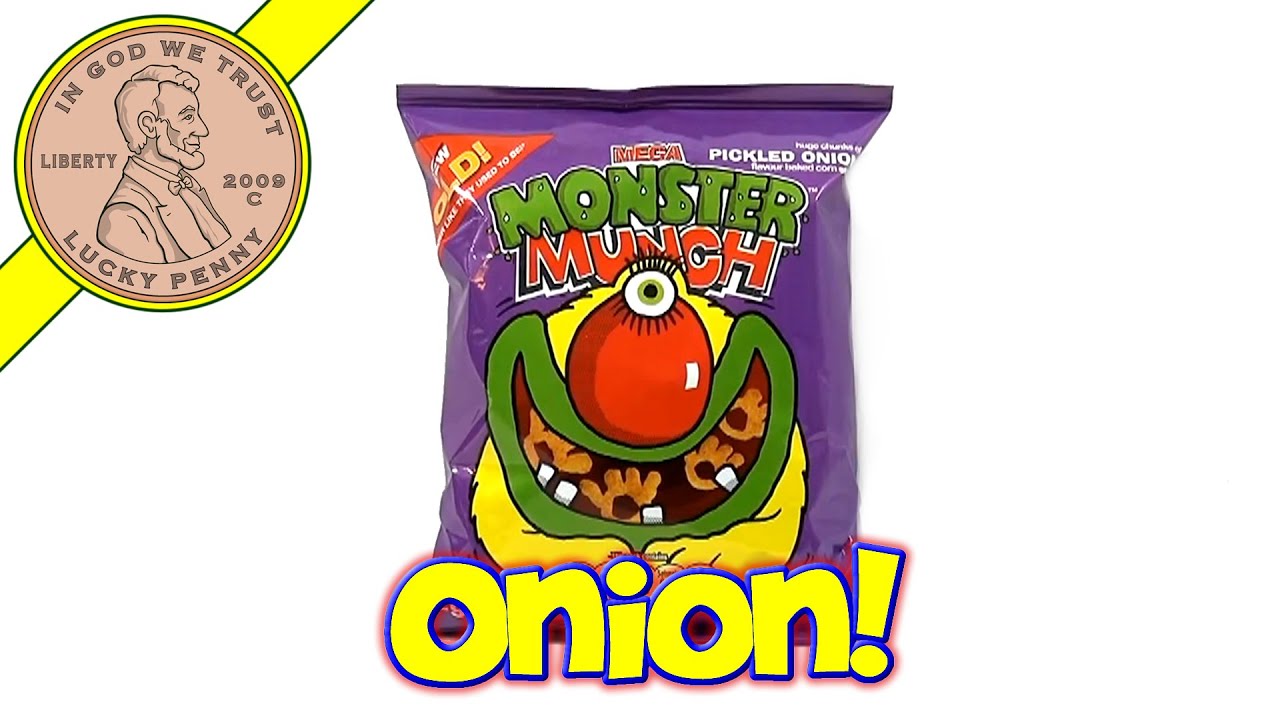 Mega Monster Munch Pickled Onion, Walkers - UK Candy & Snack Tasting