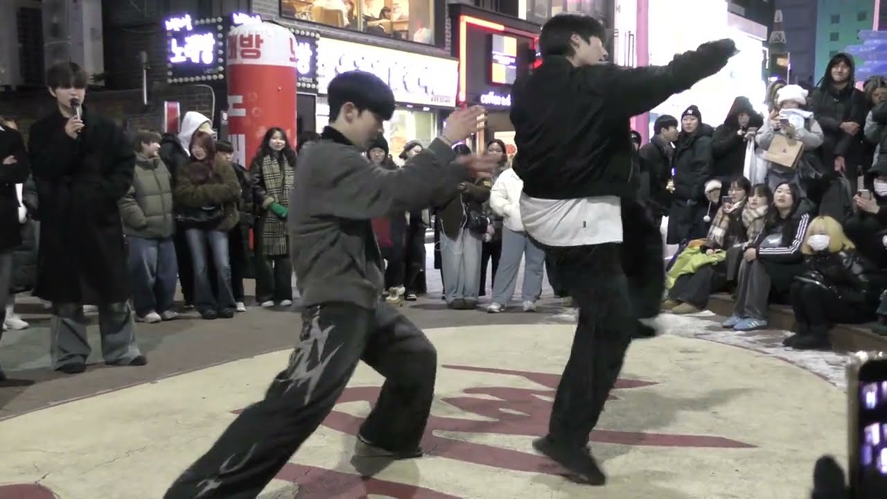 260125 Korea Kpop Dance Team mocean (모션) - Sweet Venom (ENHYPEN) Hongdae busking