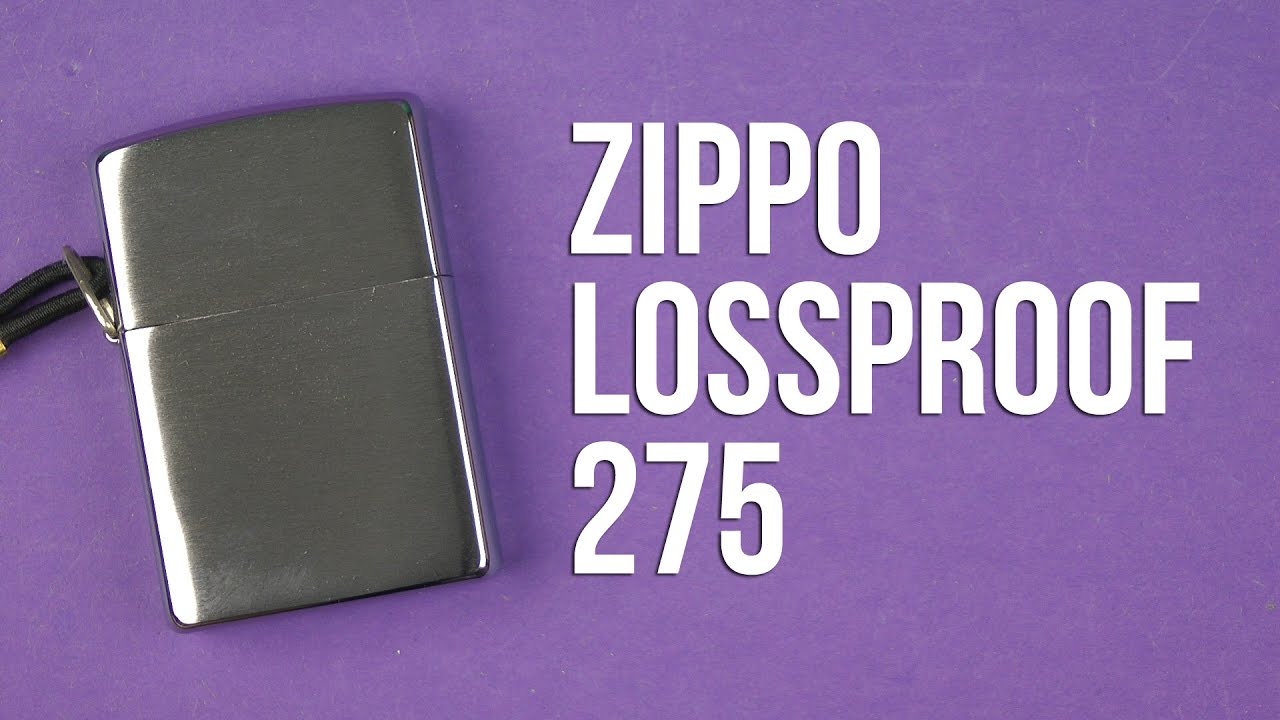 Распаковка Zippo Lossproof 275