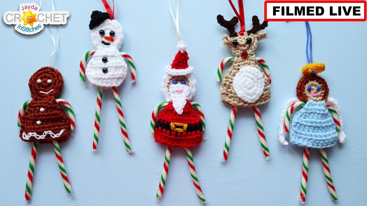 Santa Claus Candy Cane Holder - Jayda InStitches Live Tutorial - November 24, 2025