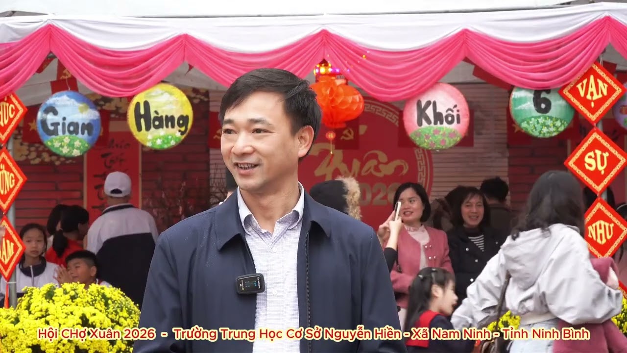 Trường THCS Nguyễn Hiền - Xã Nam Ninh-Tỉnh Ninh Bình.tổ chức Hoạt động trải nghiệm Hội chợ Xuân 2026