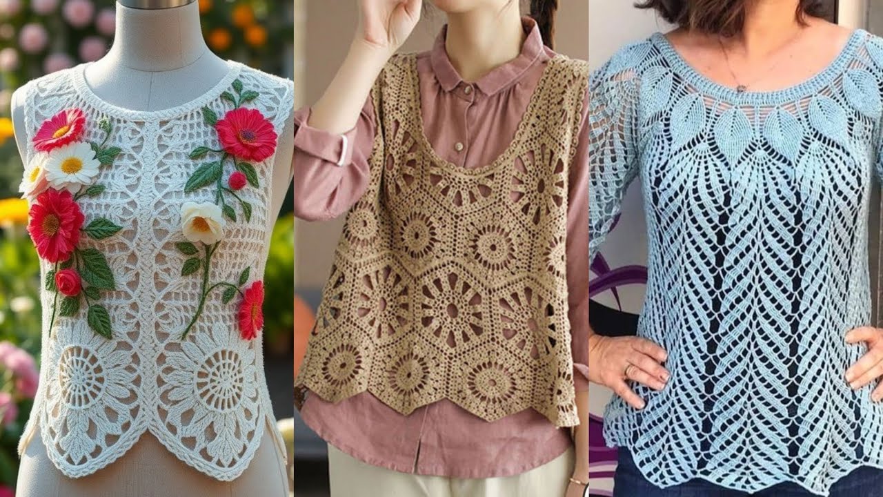 Elegant Crochet Blouse for Summer | Easy  Crochet Top Design Ideas