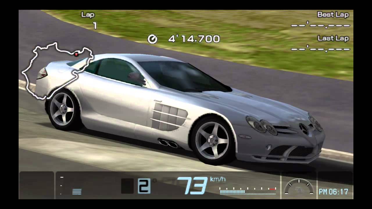 Gran Turismo PSP Mercedes Benz SLR Mclaren'03 Time Trial Nurburgring Nordschleife