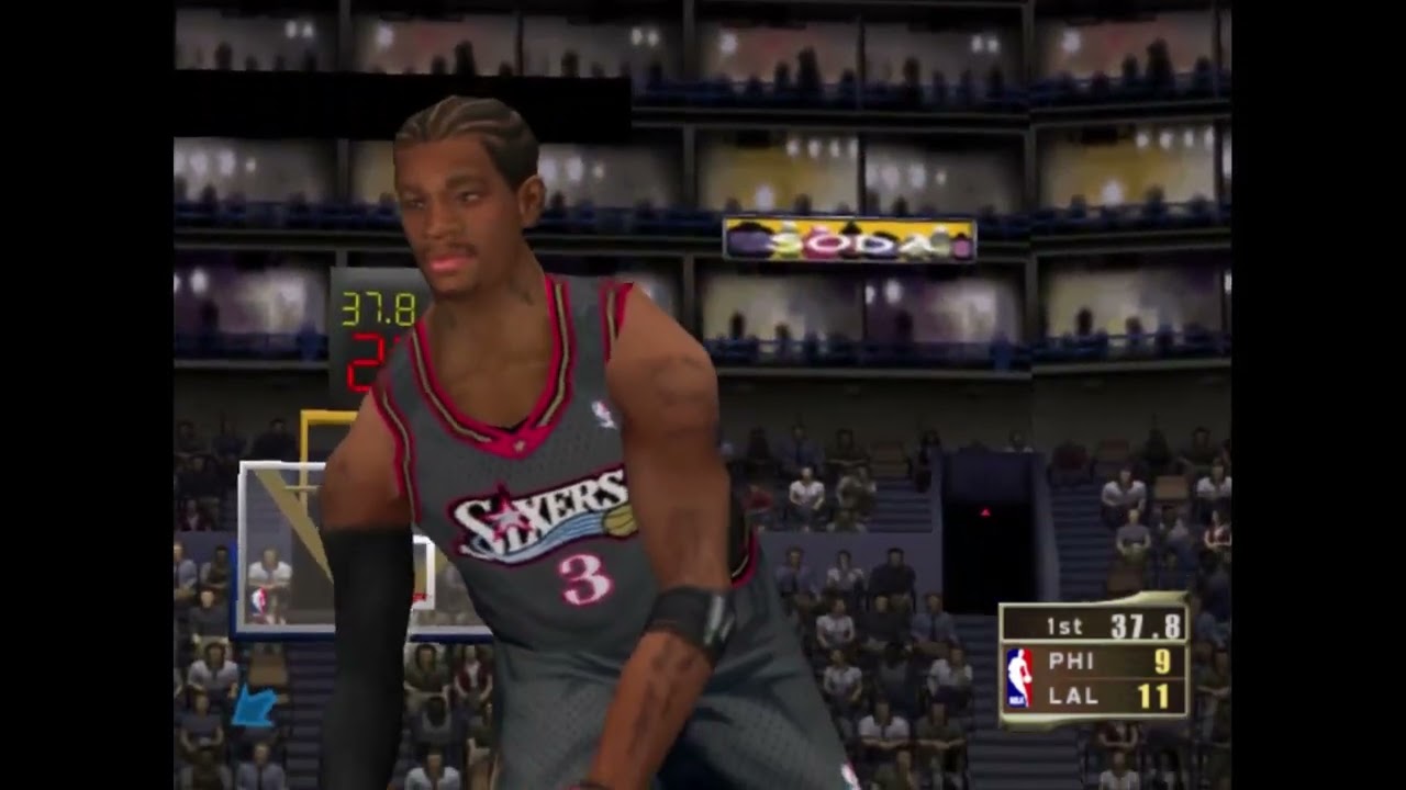 NBA 2K2 (Dreamcast) | Philadelphia 76ers vs Los Angeles Lakers