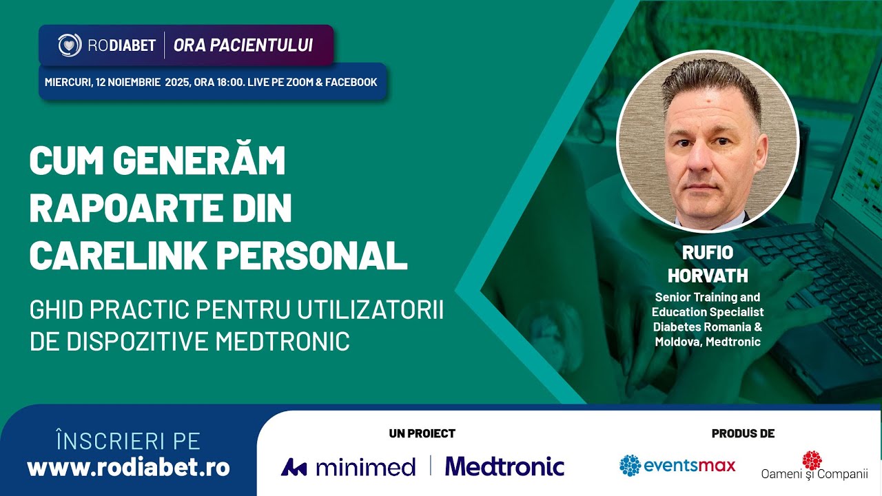 Rapoartele CareLink Personal: Ora Pacientului Rodiabet-12nov2025