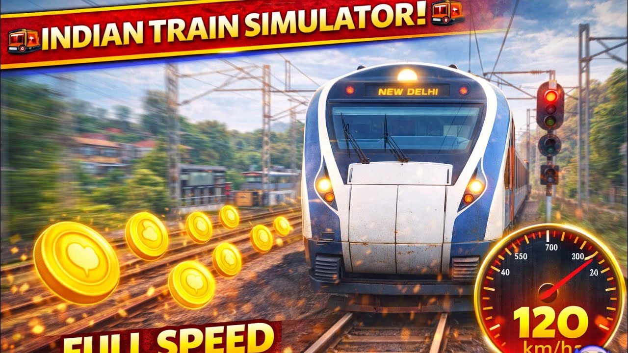 Indian Train Simulator 🚆🔥 | Full Speed Express Train Gameplay 😱