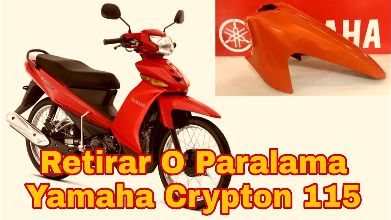 Como retirar o paralama  da Yamaha Crypton 115