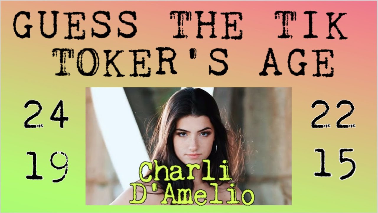 GUESS THE TIK TOKER'S AGE CHALLENGE