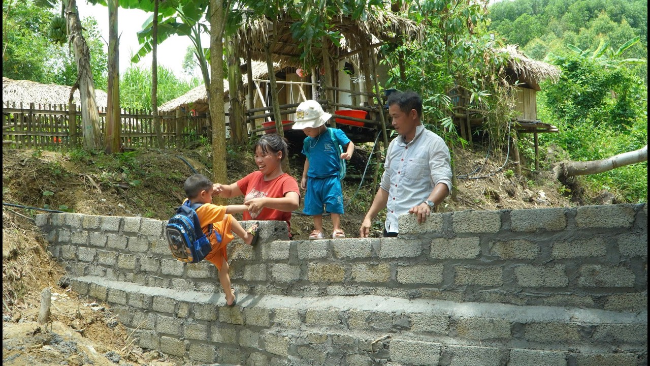 Surprisingly, we caught a lot of fish - by building a dam to block the large stream.