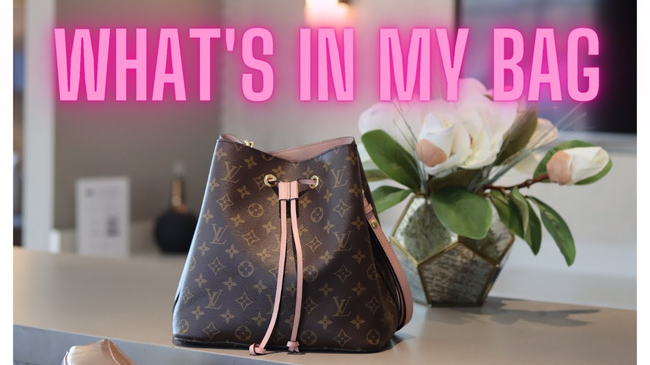 What's in my bag - Purse Essentials - LOUIS VUITTON Neonoe WIMB