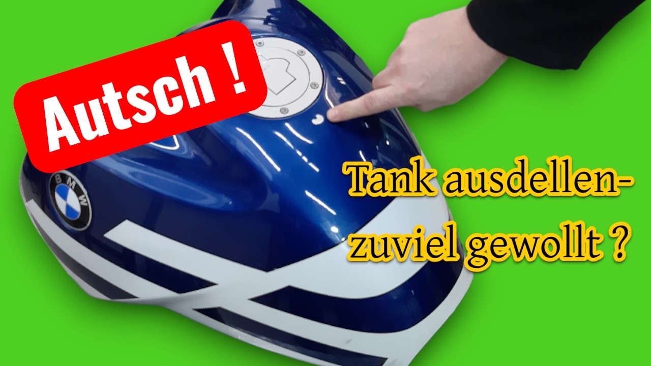 BMW R 1150 GS Tank ausdellen