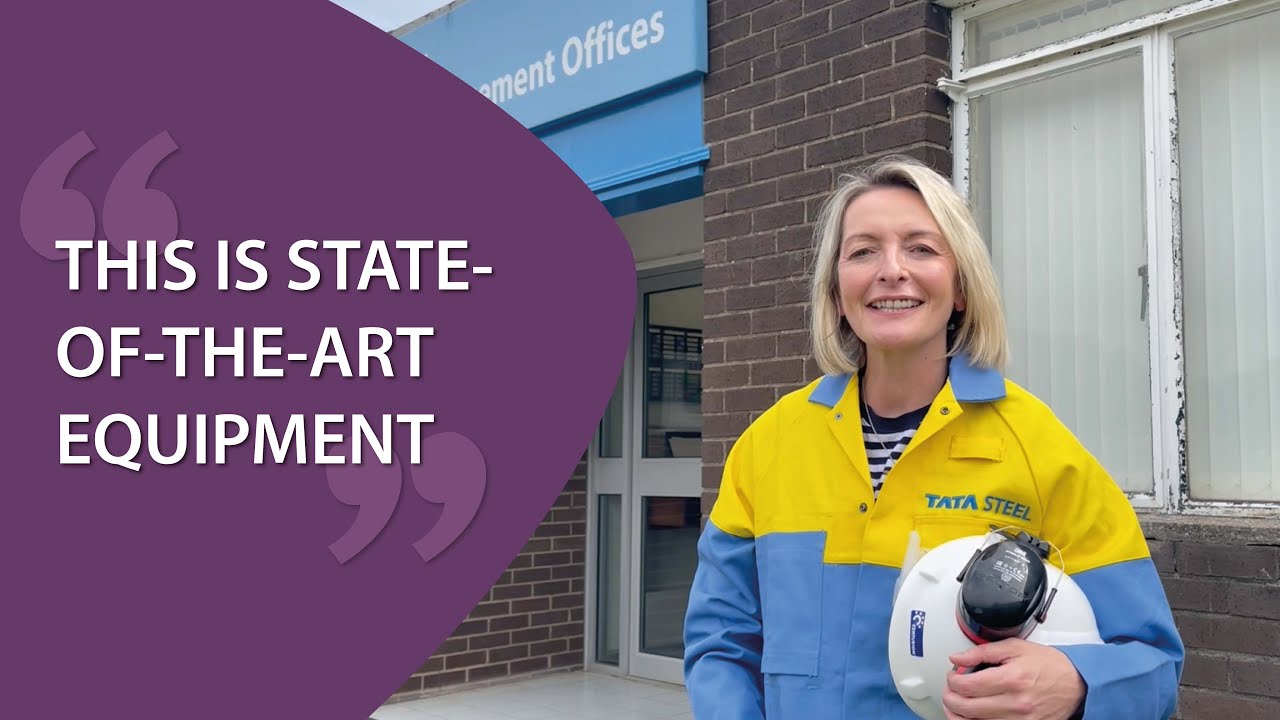 Jessica Morden MP is amazed by Llanwern's new robots