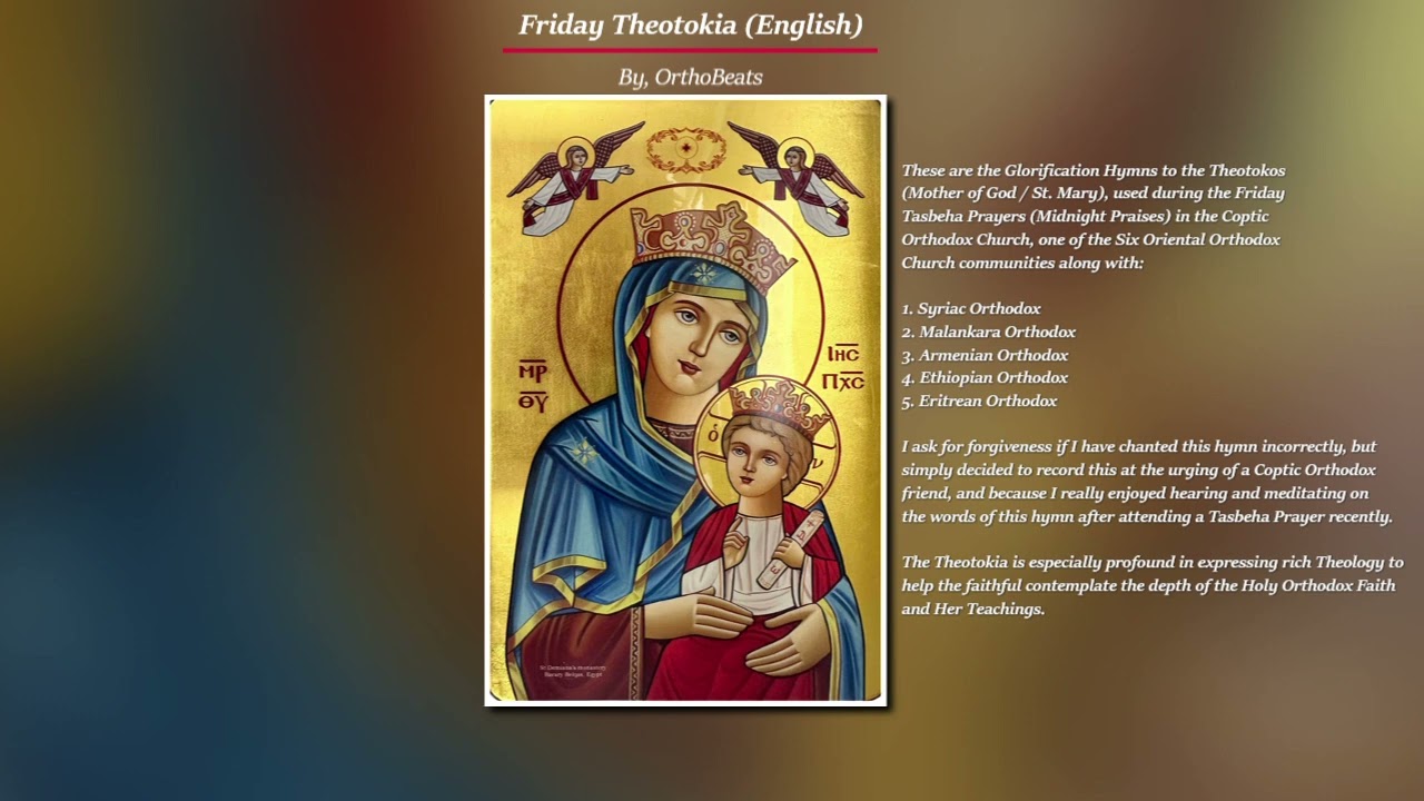 Friday Theotokia (English)