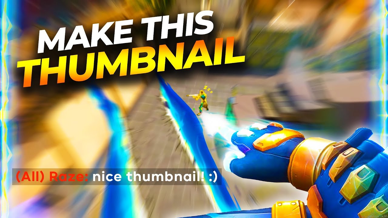 How To Make VALORANT THUMBNAILS FREE like Cjaiye / Zishu | Montage Thumbnail Tutorial