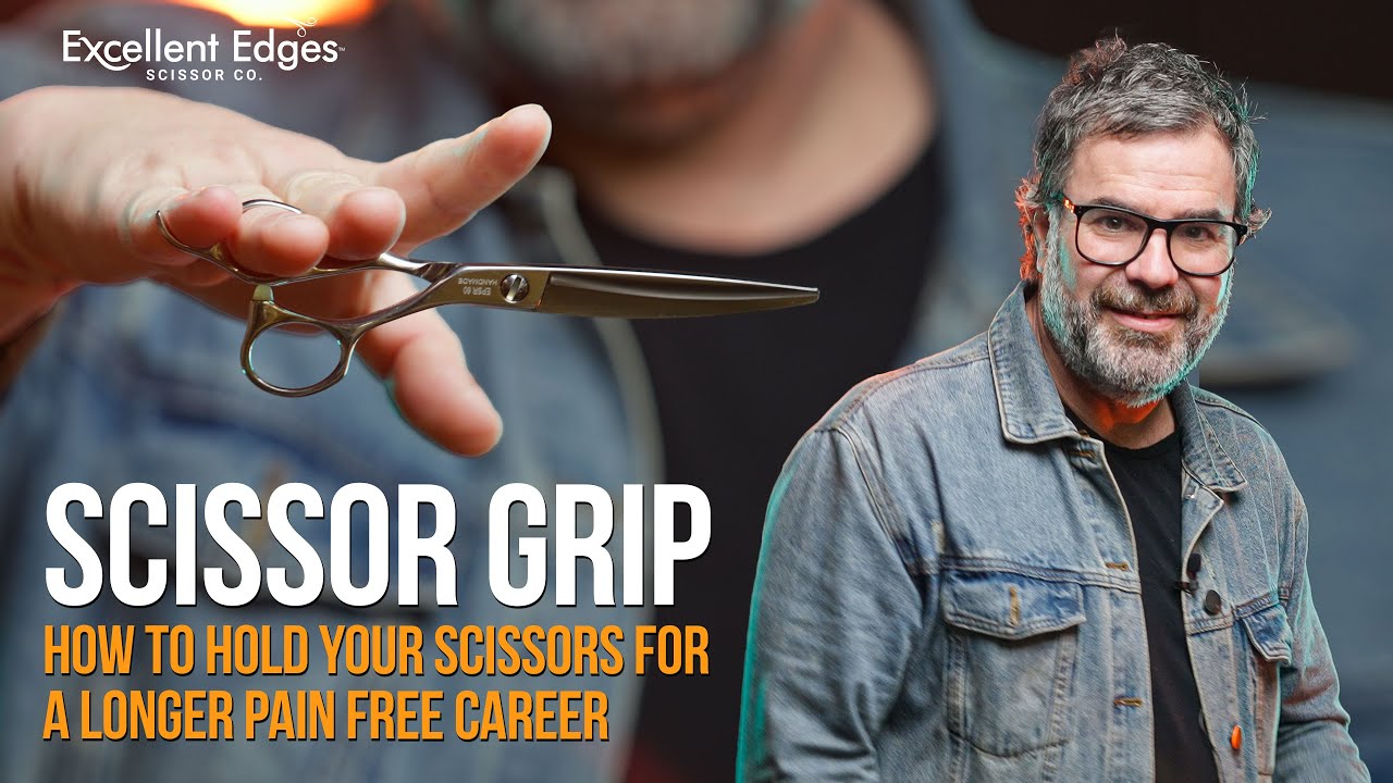SCISSOR GRIP - How to Hold Your Shears for a Longer Pain Free Career | HAIRDRESSER & BARBER TIPS