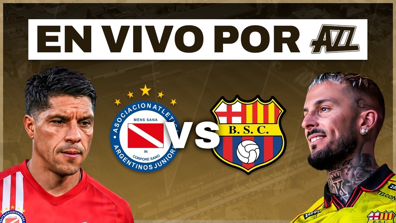 ARGENTINOS JUNIORS vs BARCELONA de GUAYAQUIL EN VIVO - REPECHAJE COPA LIBERTADORES