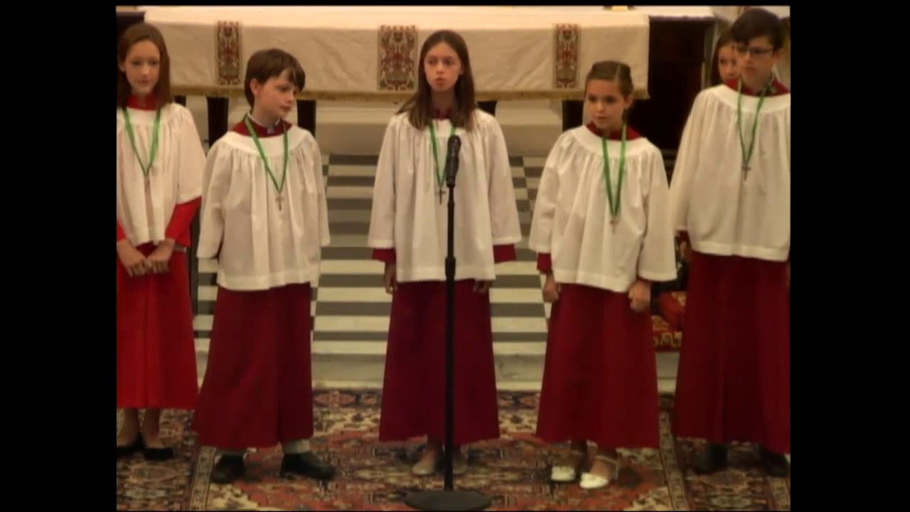 The Children's Choir of St. James's Church sing 