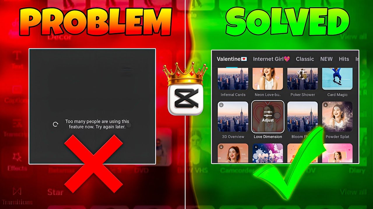 Too many people using this feature capcut problem | Capcut No Internet Connection  Problem solved ✅️