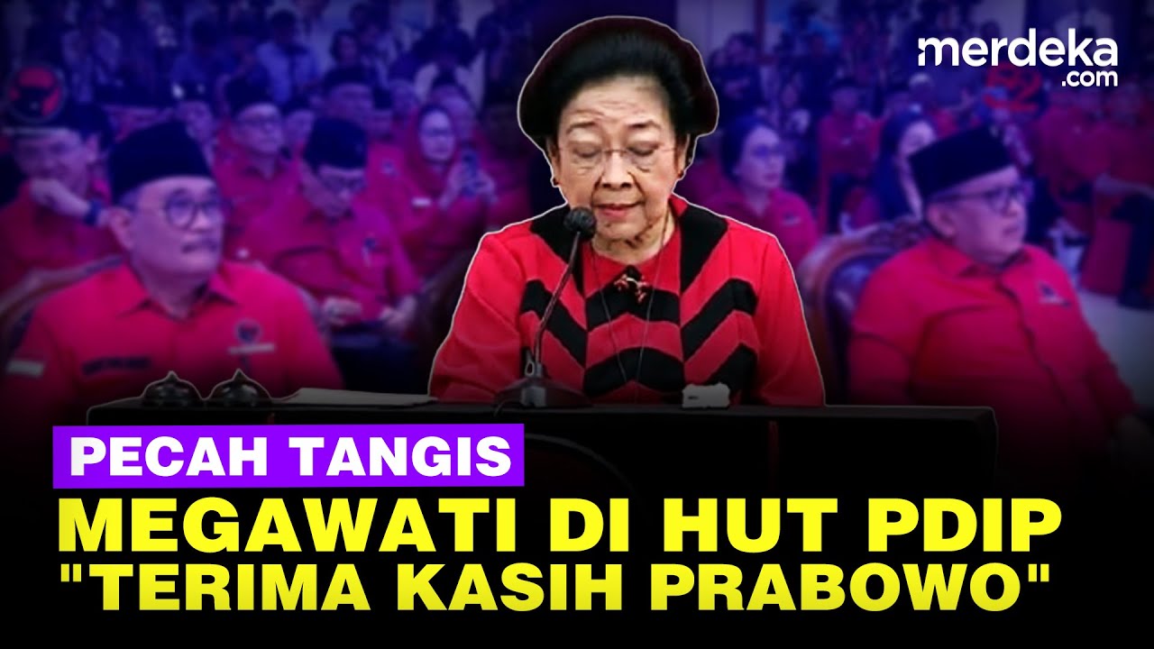 Megawati Nangis Emosional Terima Kasih ke Presiden Prabowo Bantu Luruskan Sejarah Soekarno