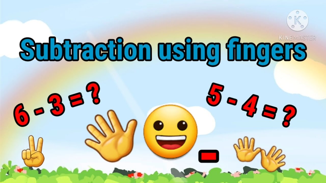SUBTRACTION: Learn how to subtract using fingers