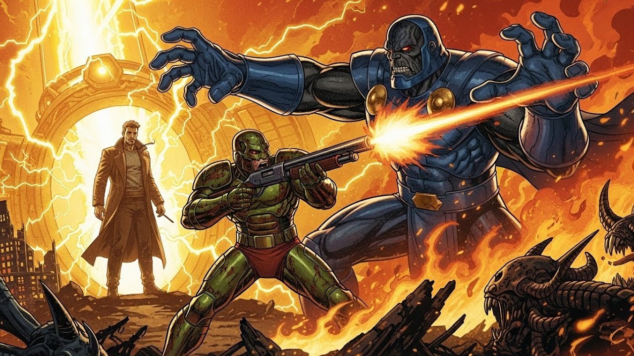 What If Doomslayer Crashed Darkseid's Invasion in DC Universe?