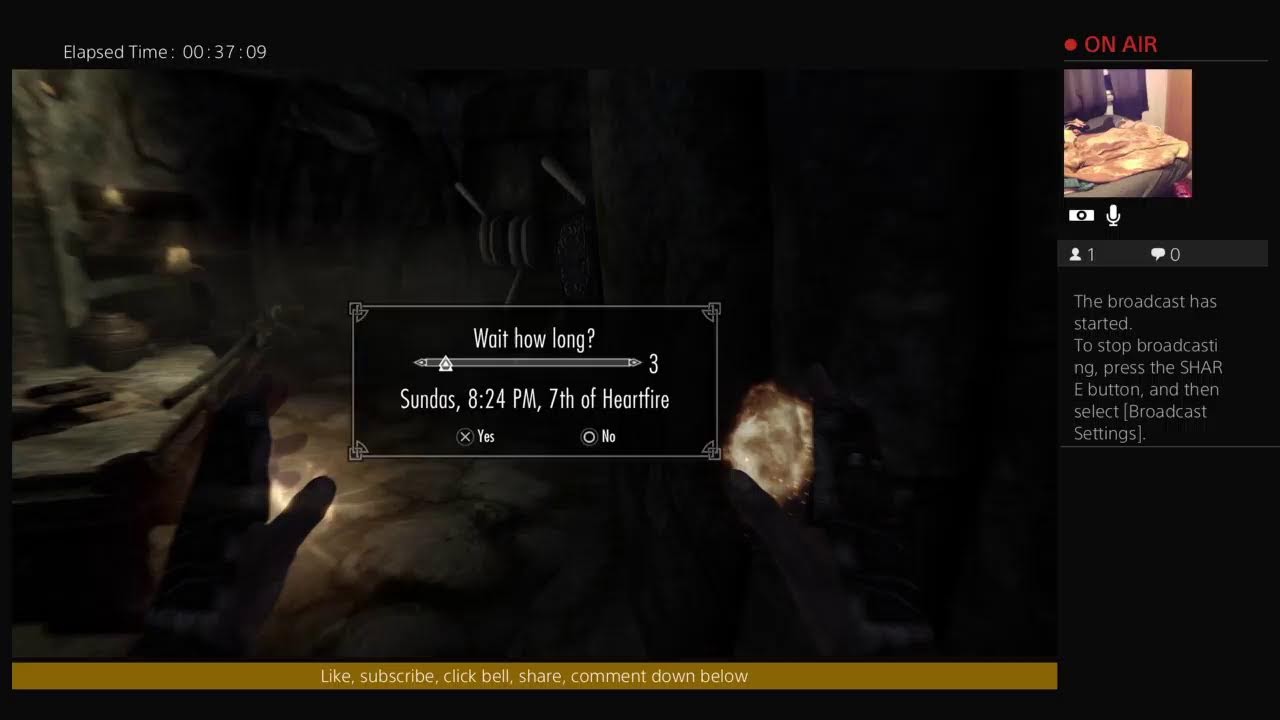 Skyrim: up the mountain