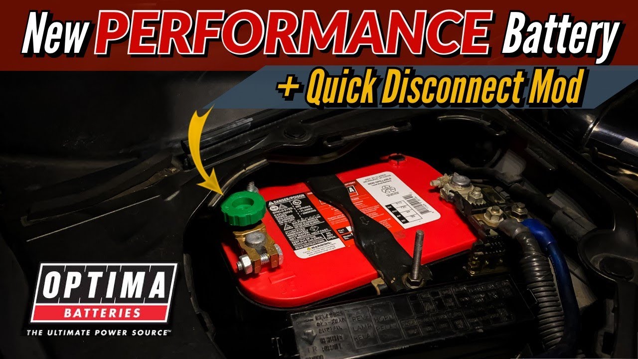 Battery QUICK Disconnect Mod + OPTIMA Performance Redtop Install | How To Replacement for 350Z & G35