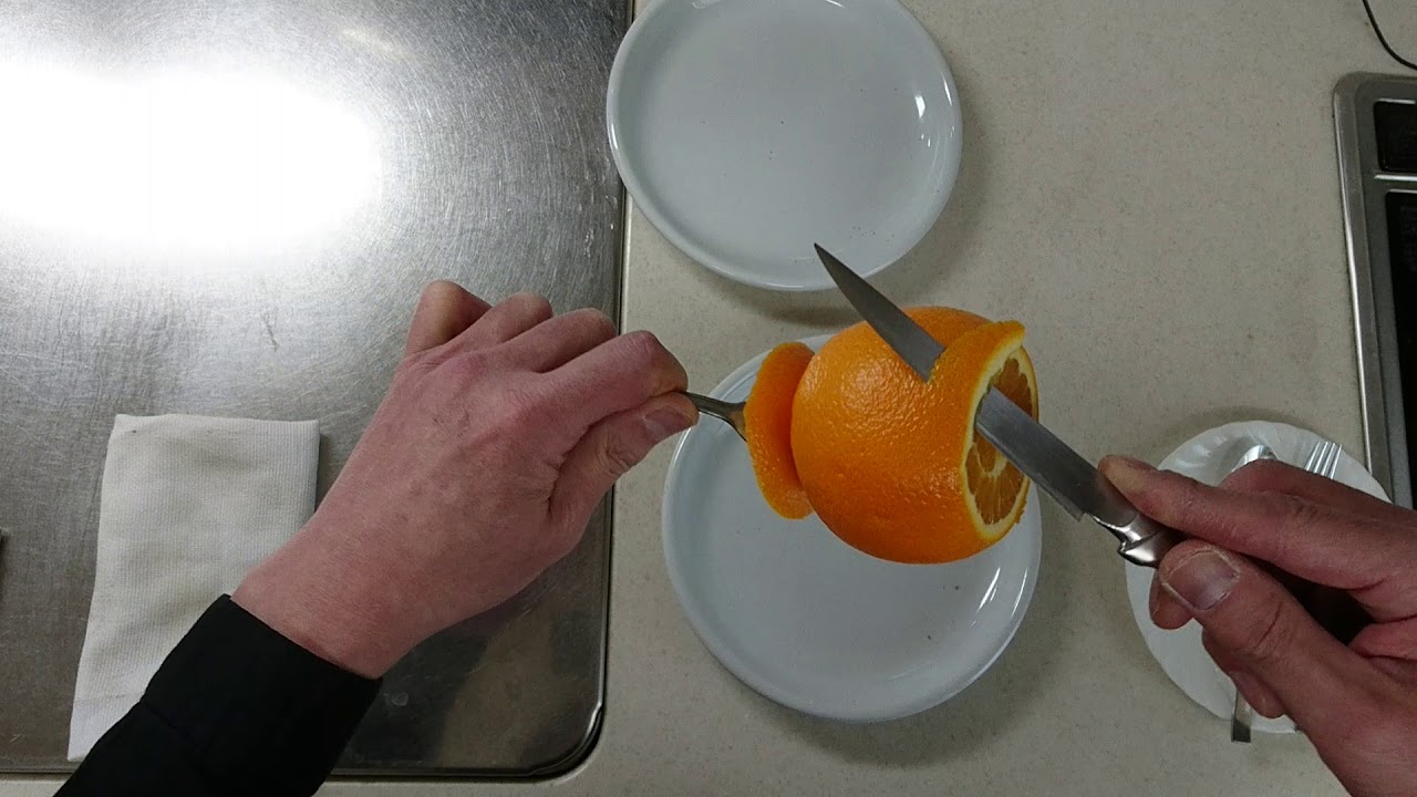 オレンジのデクパージュ（スパイラル）