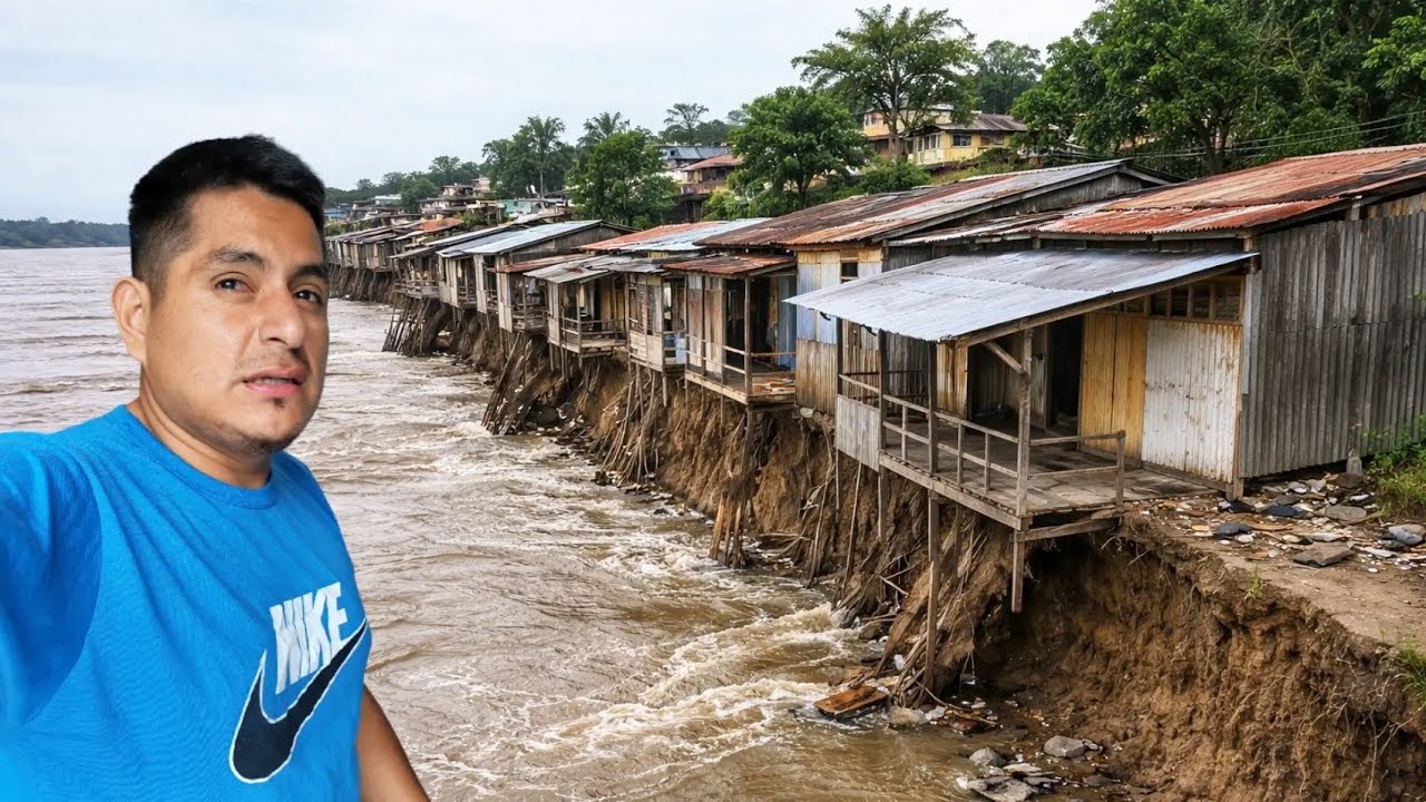 Esta CIUDAD esta DESAPARECIENDO 😱San Lorenzo 🇵🇪 el rio se lo TRAGA 