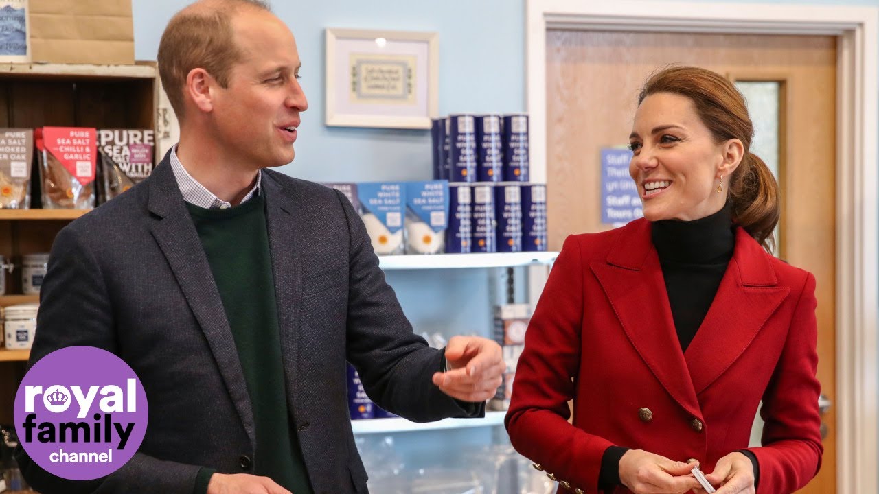Duke and Duchess of Cambridge visit coastguard rescue centre in Wales
