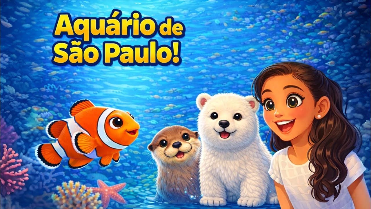 Nunca vimos tantos peixes assim! 😍 Aquário de São Paulo