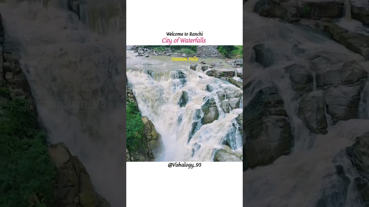 Ranchi : City of Waterfalls🌊🌧️ #vishalogy_95 #ranchi #waterfall #jharkhand #india #monsoon