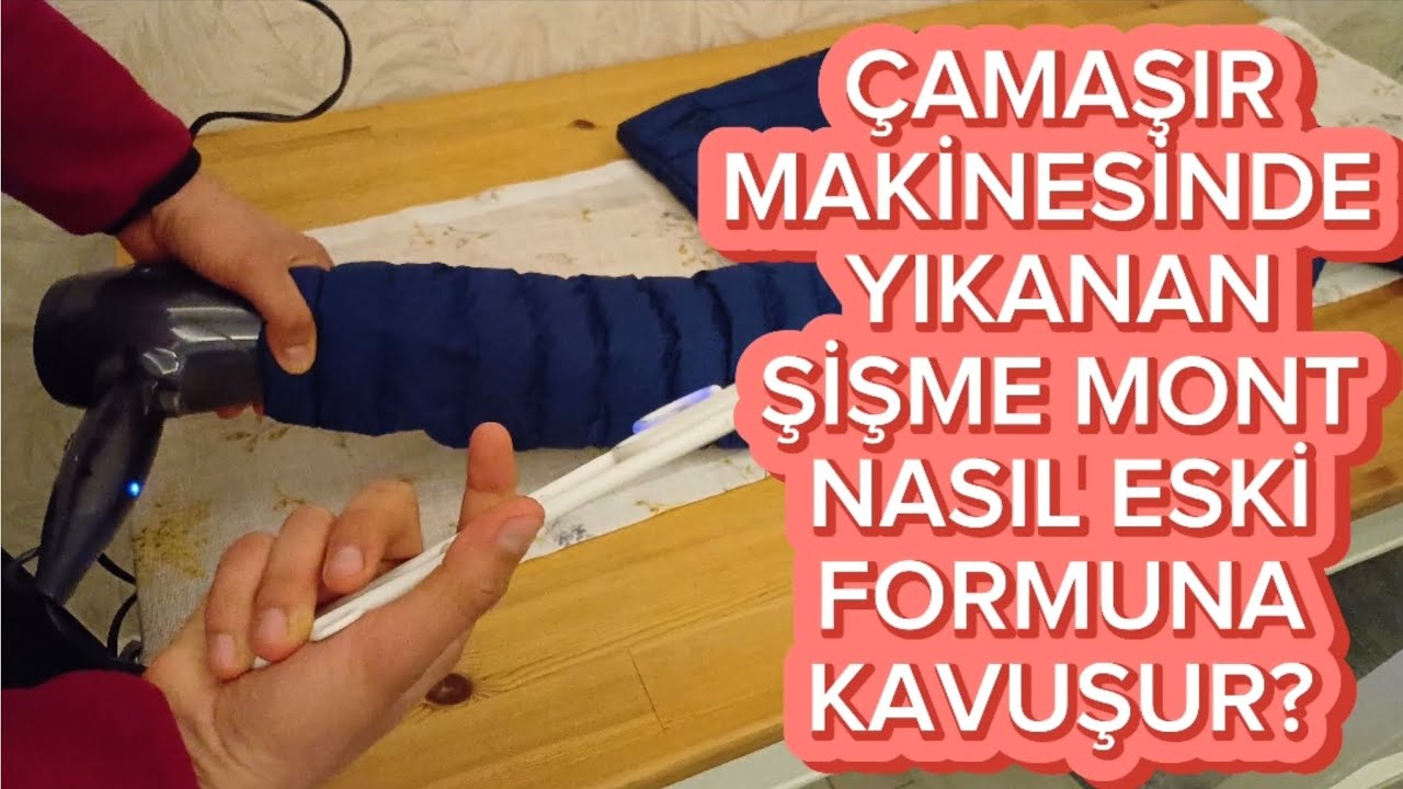 Şişme Mont Çamaşır Makinesinde Yikama Sonrası Topaklanma Sorunu, Kabartma Yöntemi?