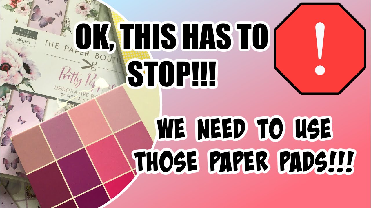 USE up those paper pads!! MINIMAL SUPPLIES NEEDED!!