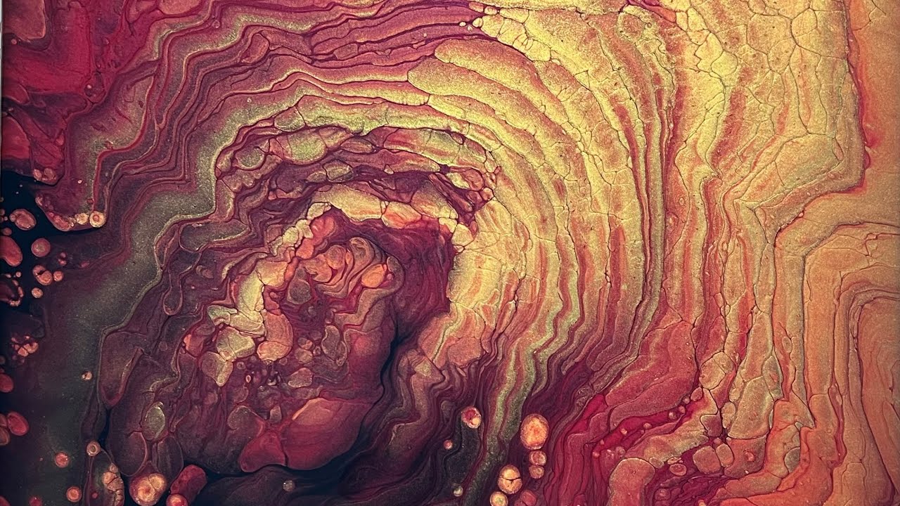 (400) FIERY DecoArt Metallic Boulder Cells No Silicone Straight Pour - Fluid Acrylic Paint Pouring